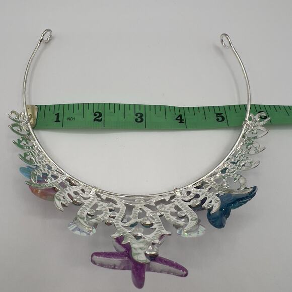 Starfish Mermaid Crown Tiara Ocean Princess Costume Cosplay Hair Accessory - Picture 7 of 8